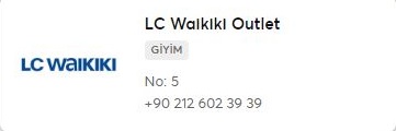 212 Outlet LC WAİKİKİ Outlet